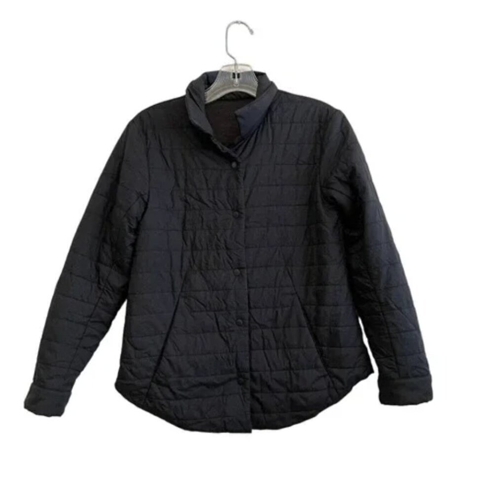 Lululemon Switch Please Shacket Reverse Puffer Jacket Collar Black Women Size‎ 0